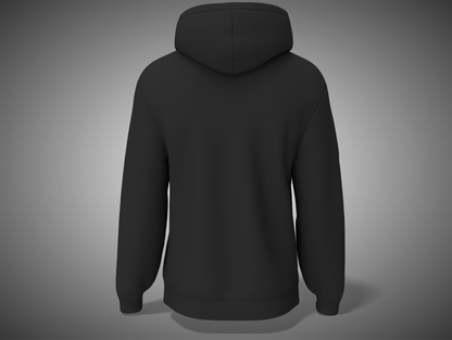 Black hoodie back side