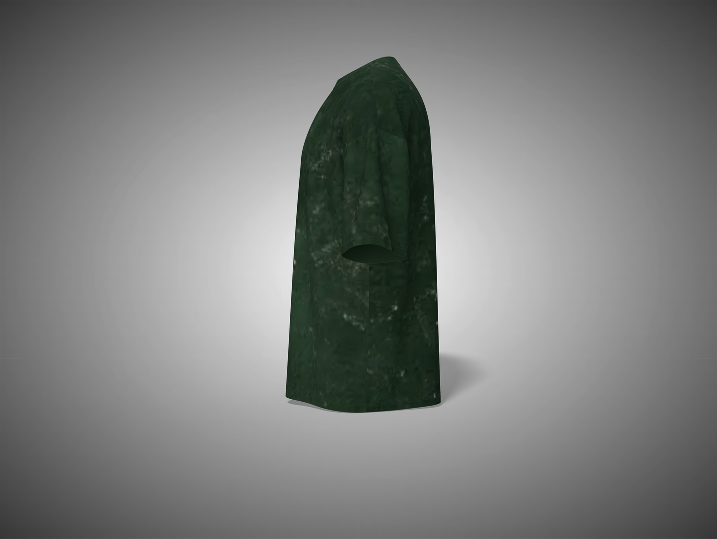 Bottle Green stone object on a gray background
