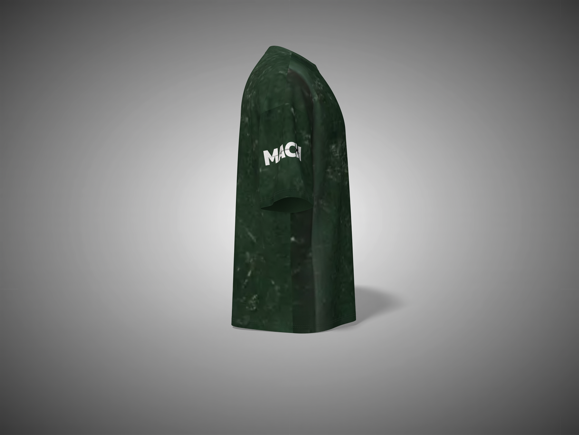 Bottle Green garment cover with a brand logo on a gray background