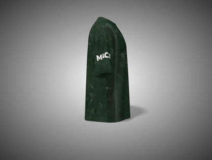 Bottle Green garment cover with a brand logo on a gray background