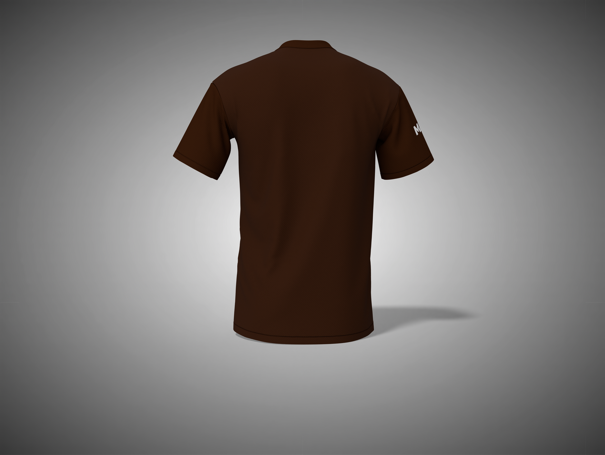 Coffee Brown t-shirt on a gray background