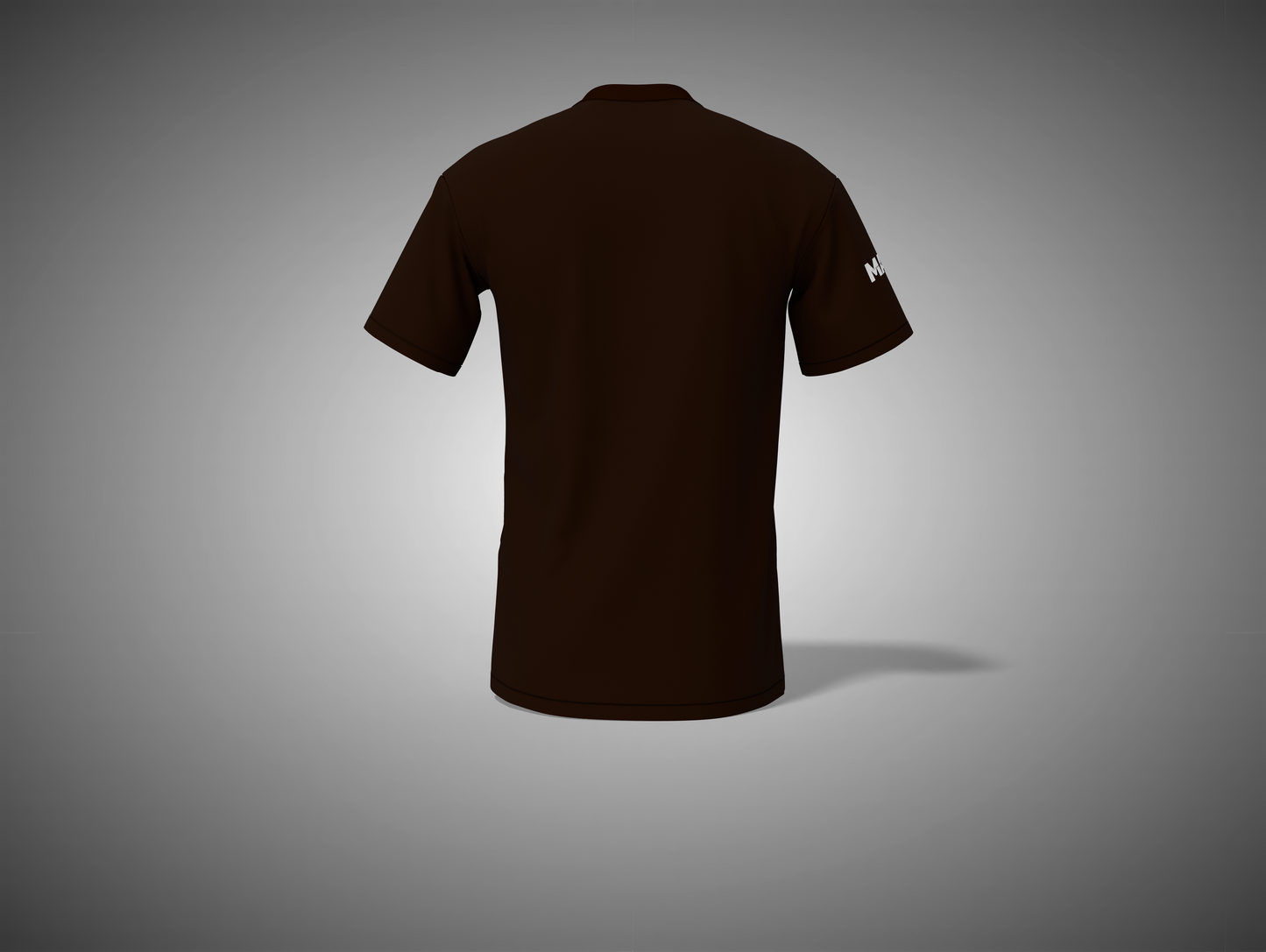Coffee Brown t-shirt on a gray background