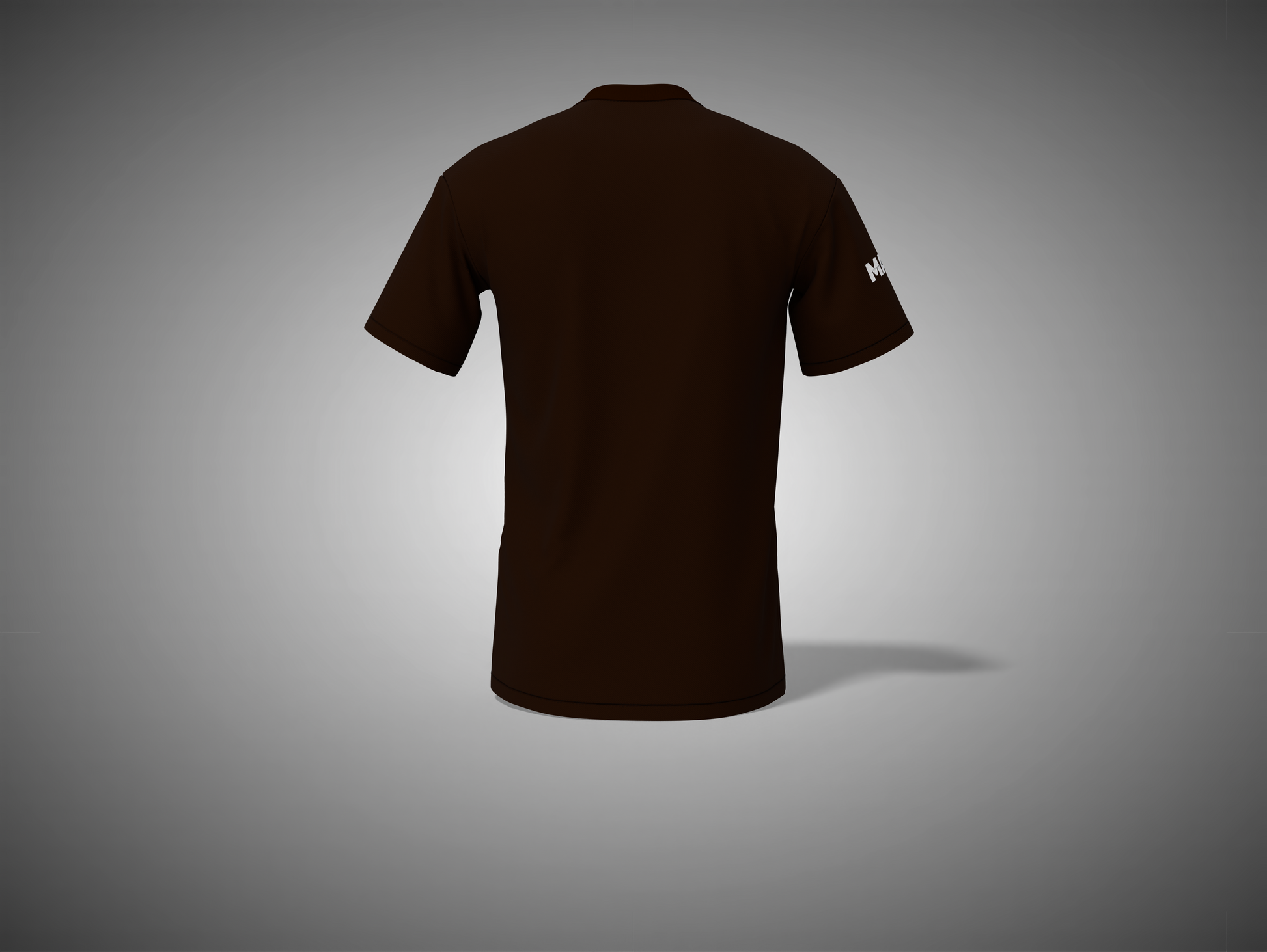 Coffee Brown t-shirt on a gray background