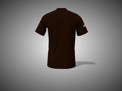 Coffee Brown t-shirt on a gray background