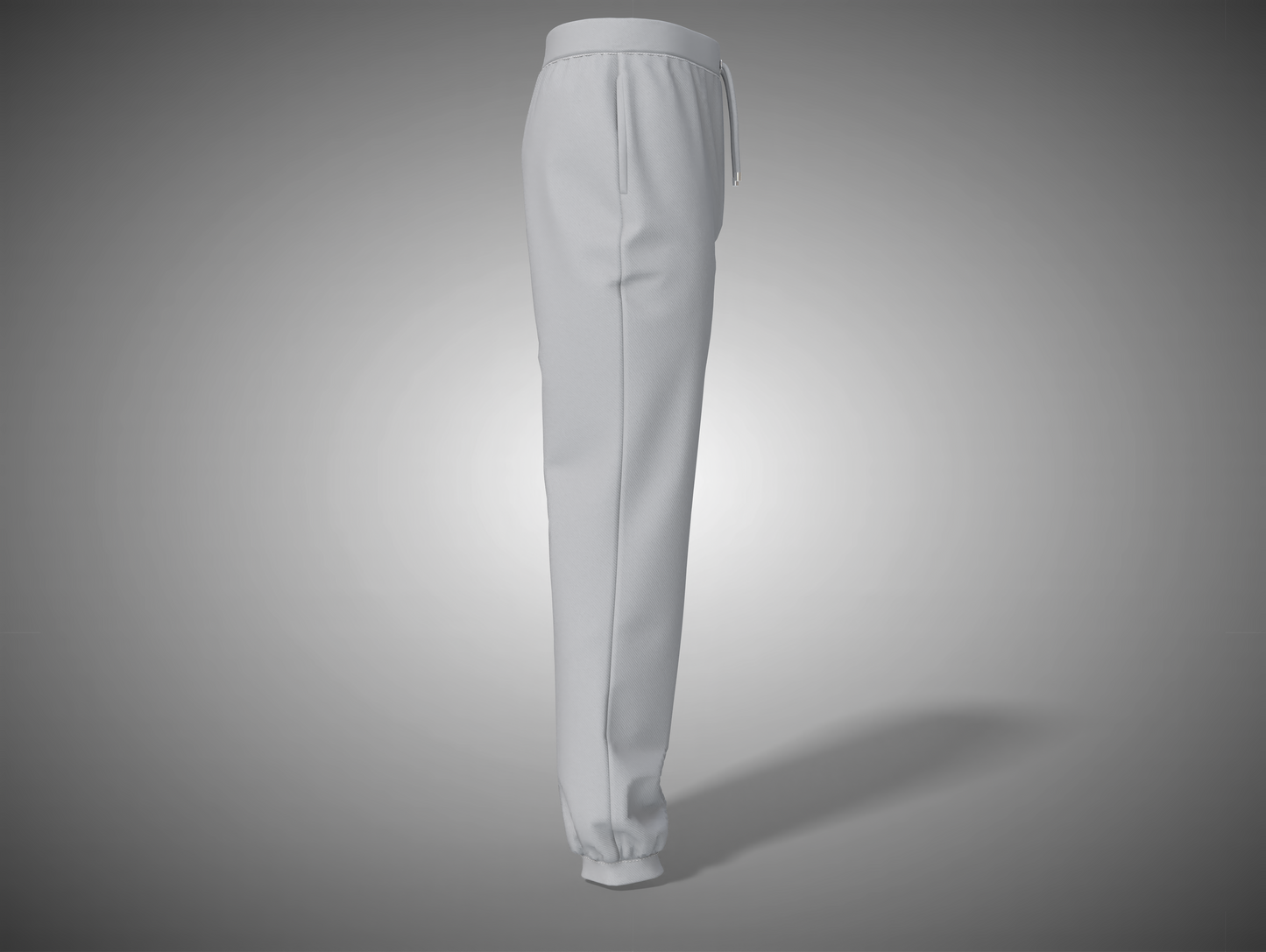 Grey Melange pants on a gray background