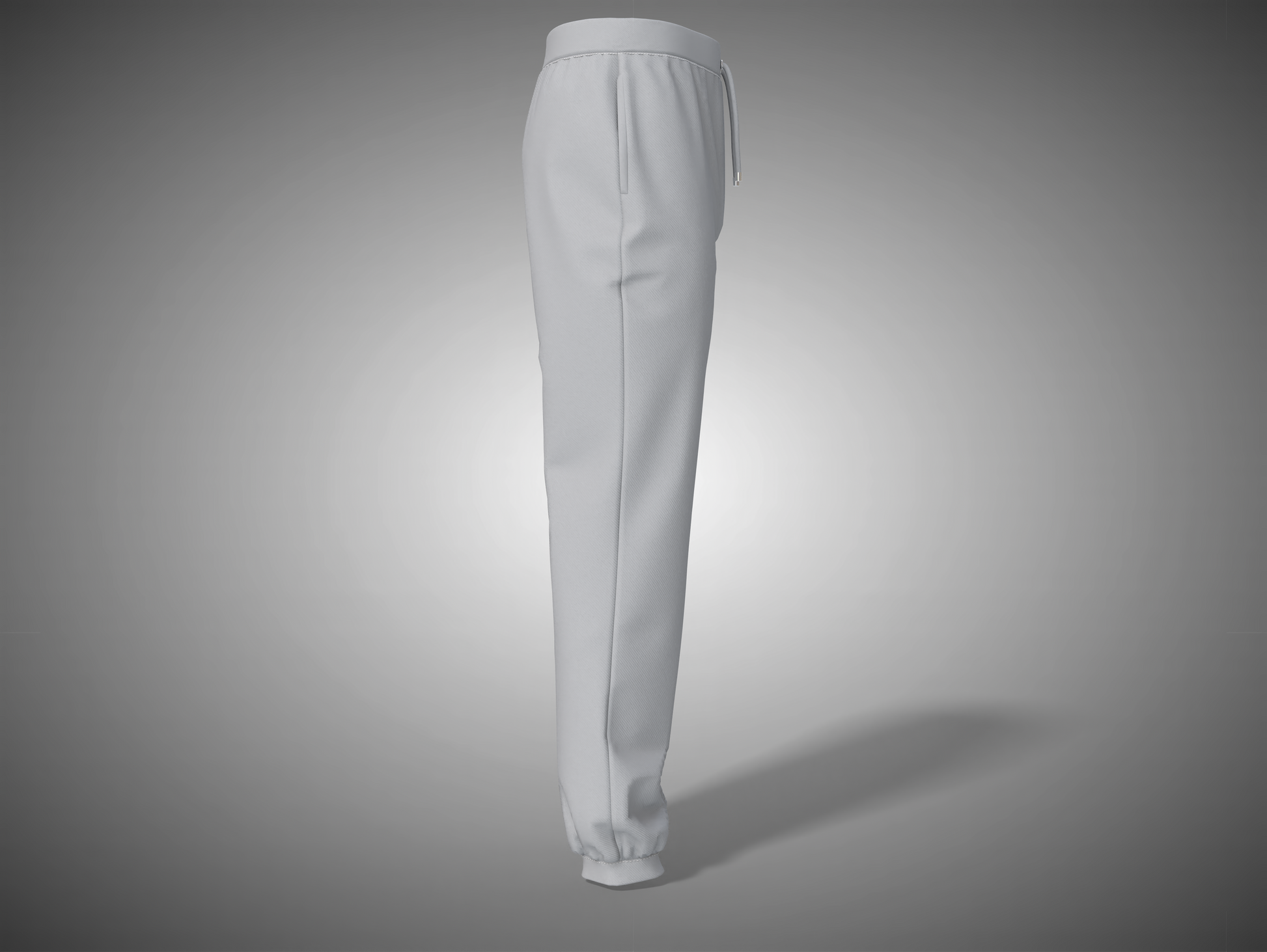 Grey Melange pants on a gray background