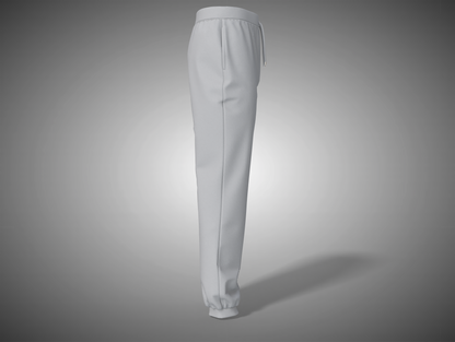 Grey Melange pants on a gray background