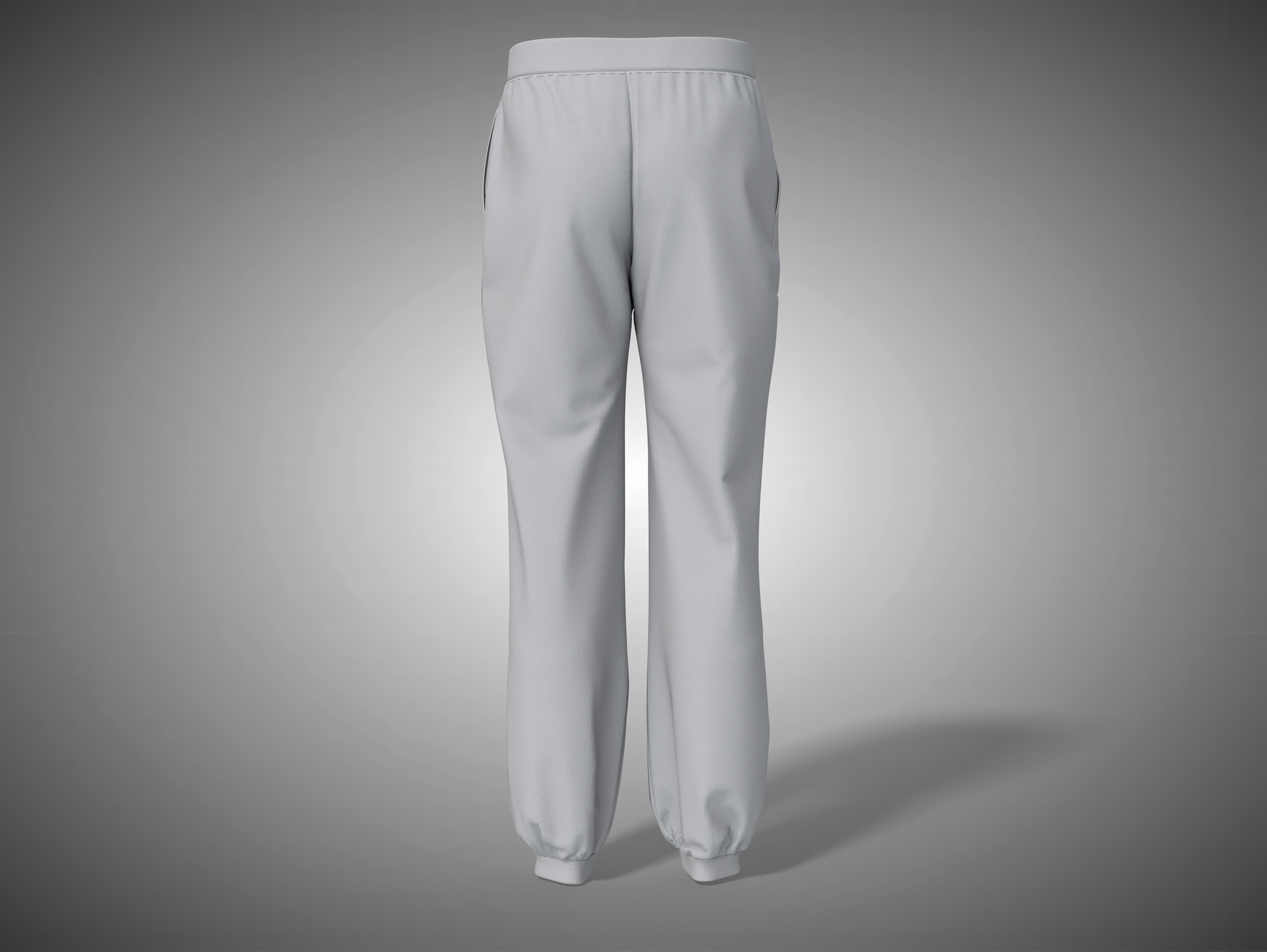 Grey Melange sweatpants on a gray background