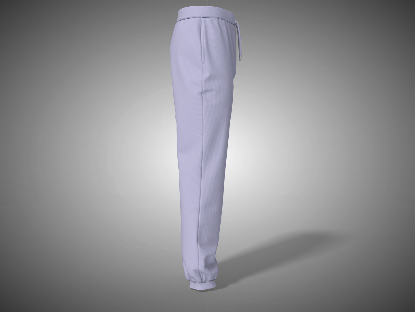 Lavender pants on a gray background