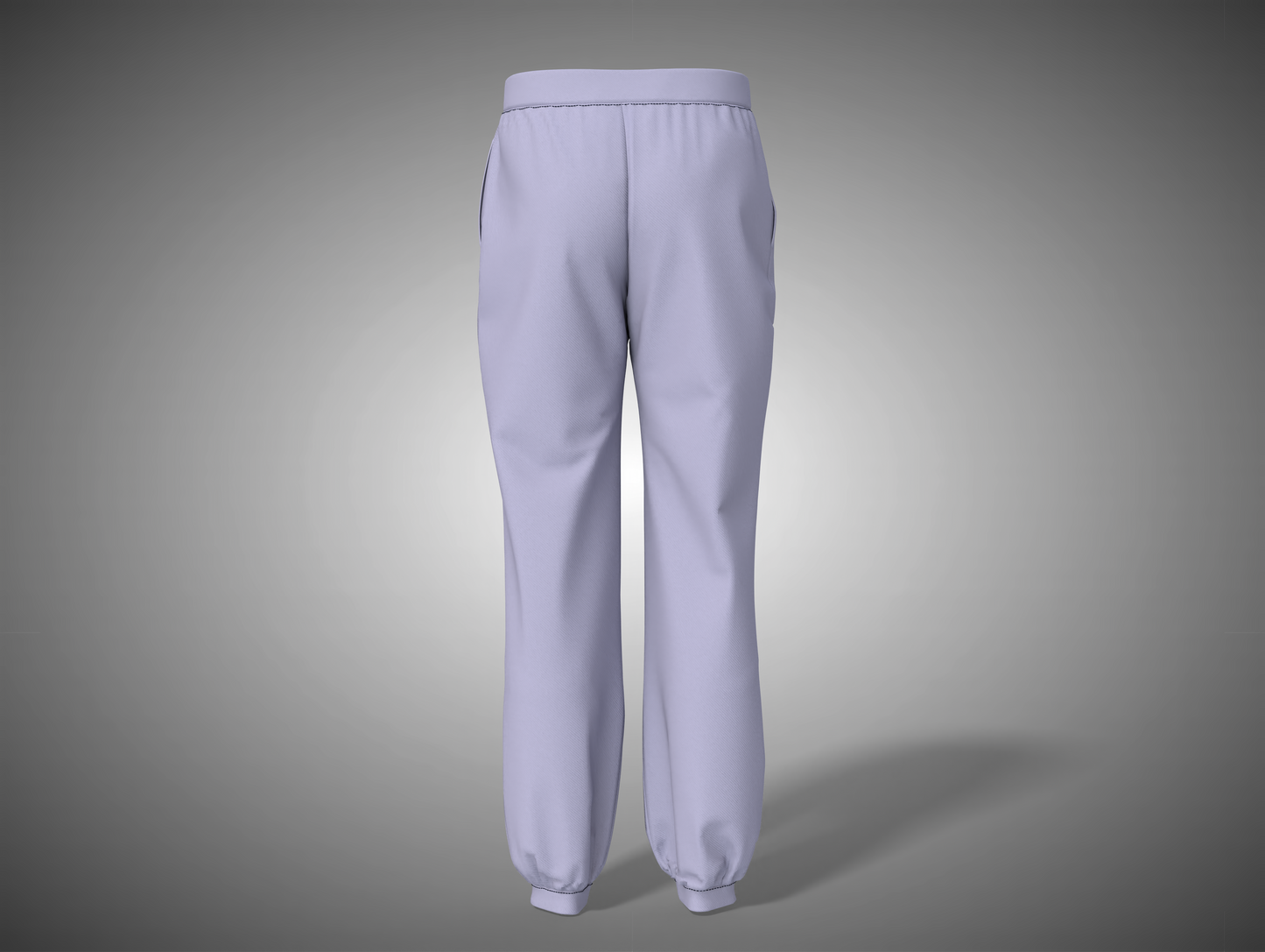 Lavender pants on a gray background