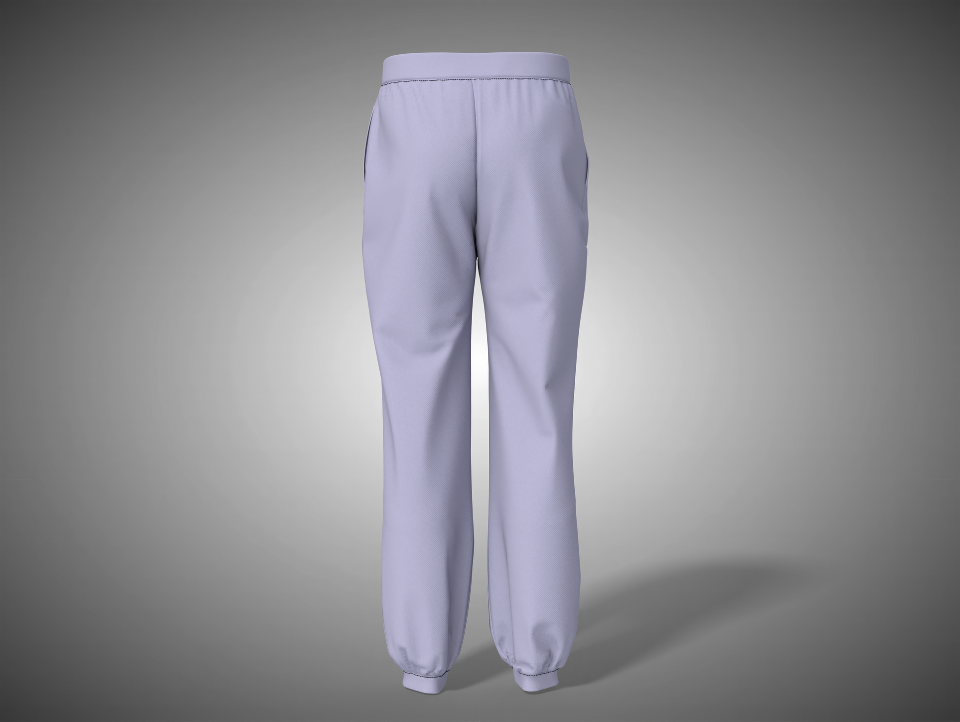 Lavender pants on a gray background