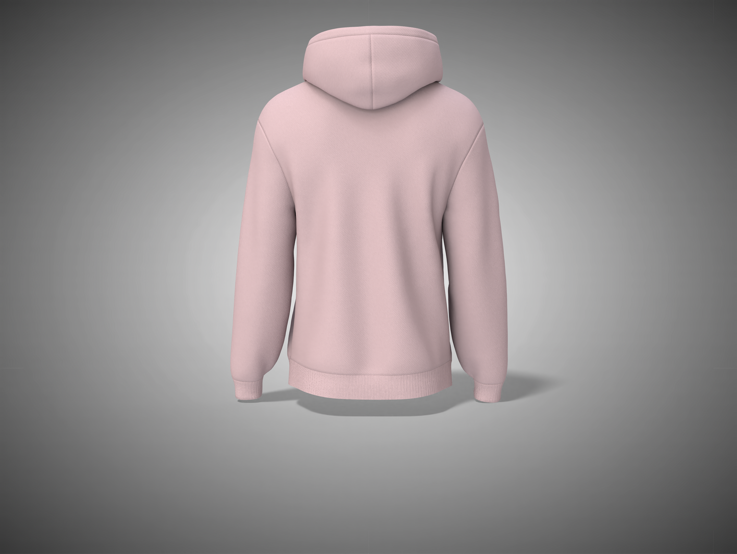 Light baby Pink hoodie on a gray background