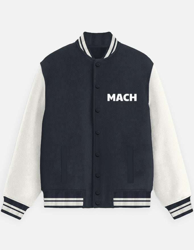 NavyBlue Full Sleeve Varsity Jacket