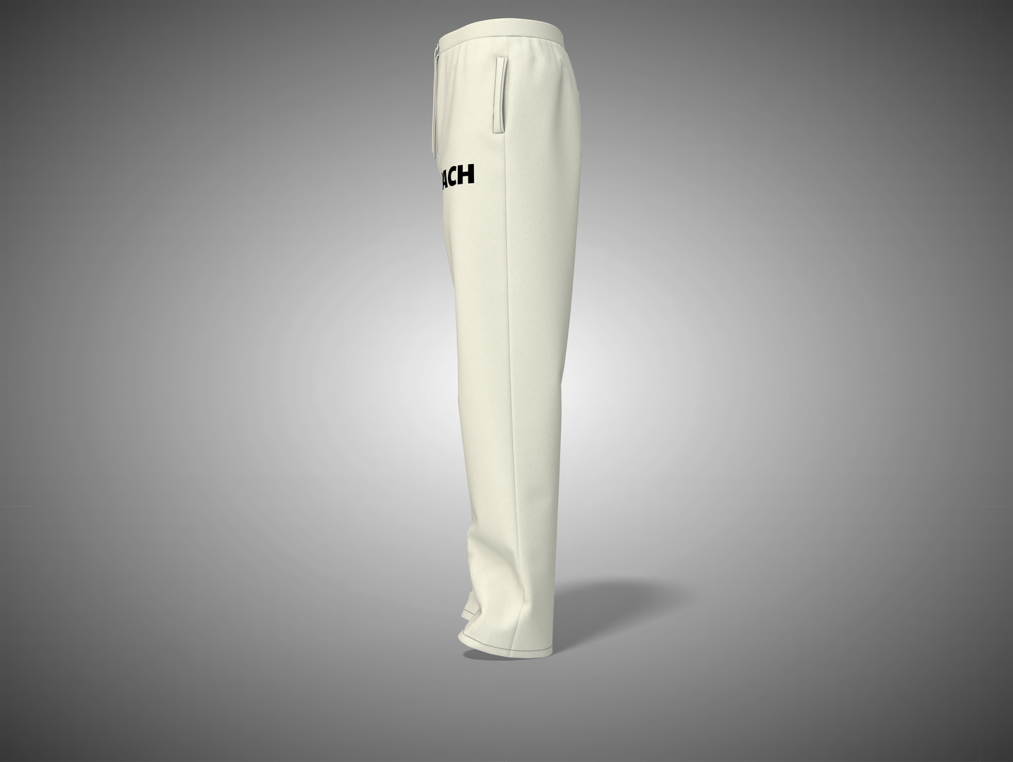 Off White knee-high sock with a brand logo on a gray background