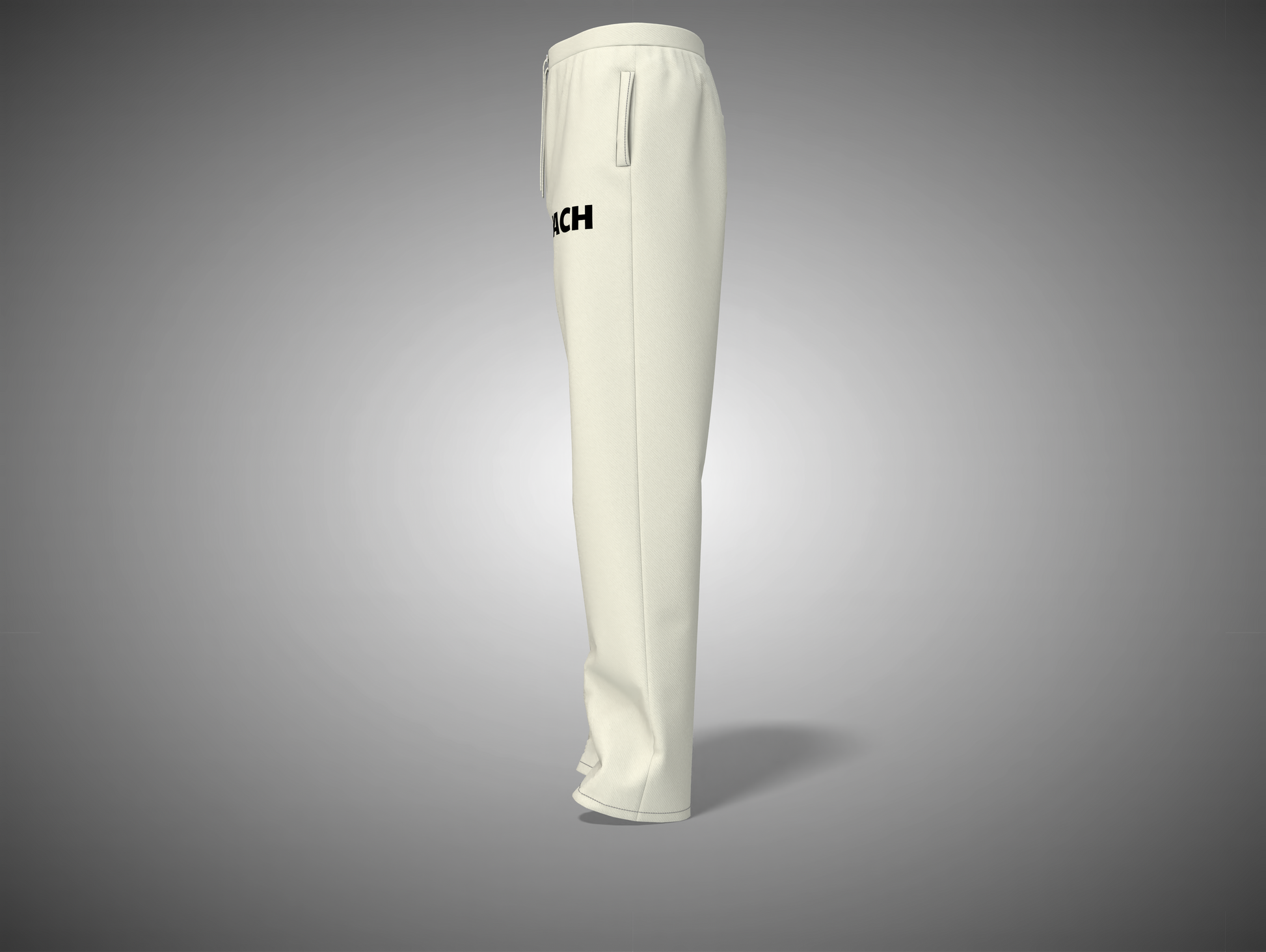 Off White knee-high sock with a brand logo on a gray background