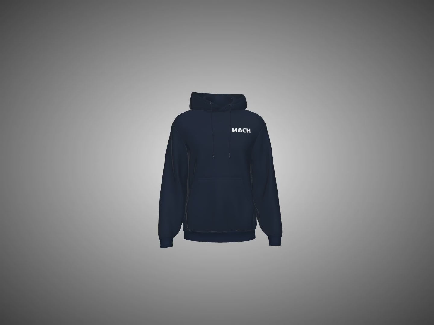 Navy Blue hoodie on a gray background