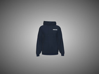 Navy Blue hoodie on a gray background