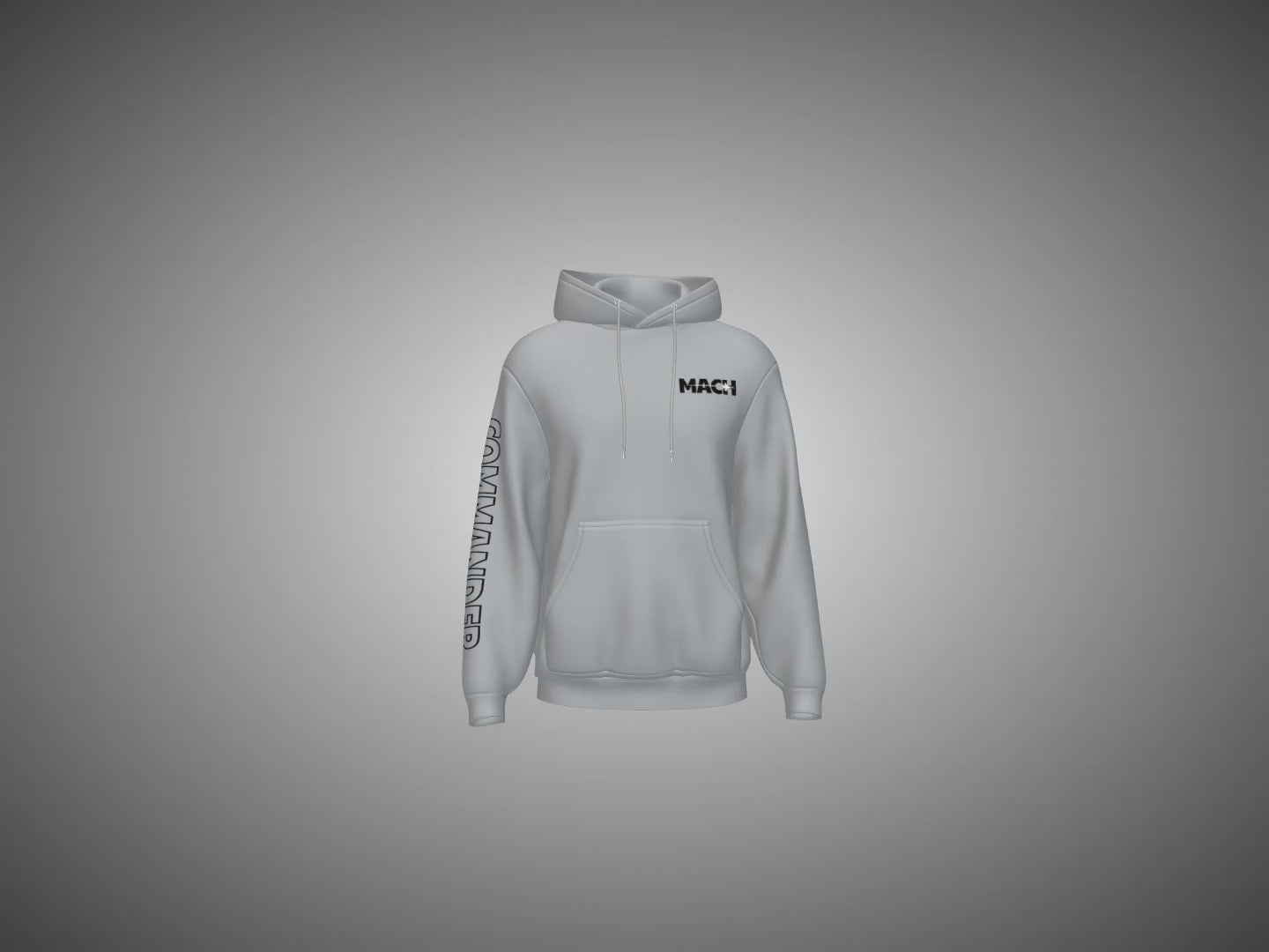 Grey Melange  Hoodie