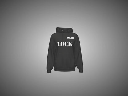 Black hoodie video with 'MACH LOCK' text on a gray background