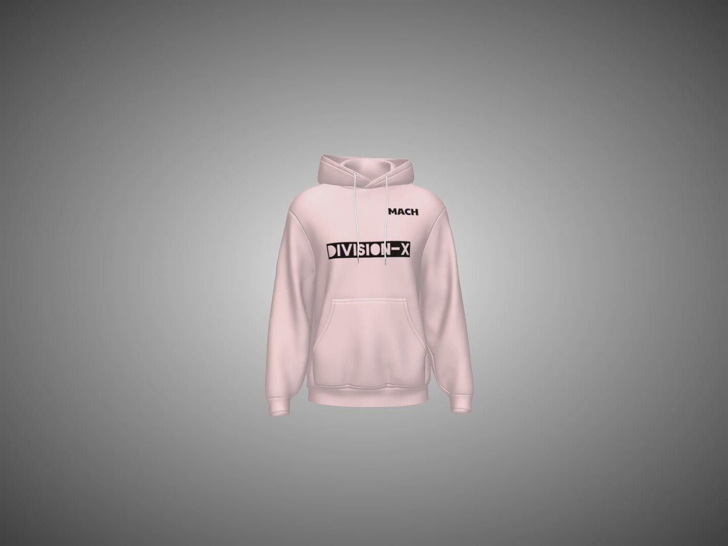 light baby pink Hoodie Close up Video 